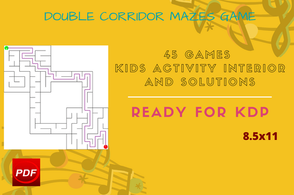 Corridor Maze Easy Game Page for KDP: Ready-to-Use Interior for Puzzle Books