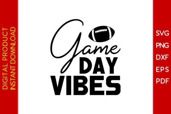Football Game Day Vibes SVG T-Shirt: A Versatile Design for Creative Projects