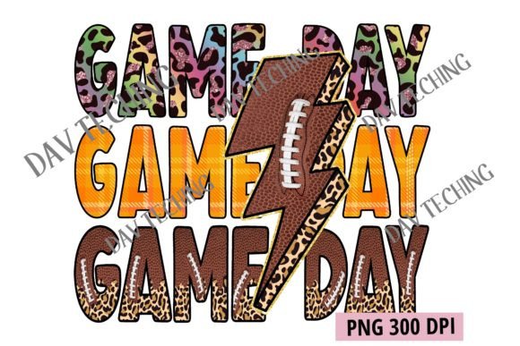 Football Leopard Game Day Designs for Creative Projects