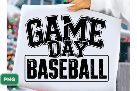 Game Day Baseball Distressed PNG: A Practical Design Resource for Creative Projects