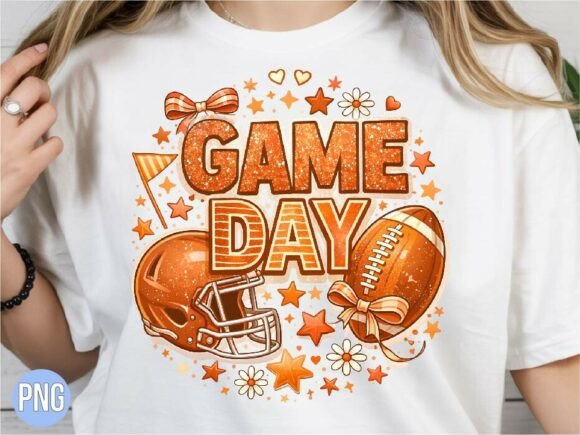Game Day Football Shirt T-Shirt PNG: A Versatile Design for Creative and Commercial Use