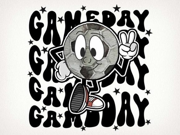 Game Day Soccer Retro Sublimation Designs