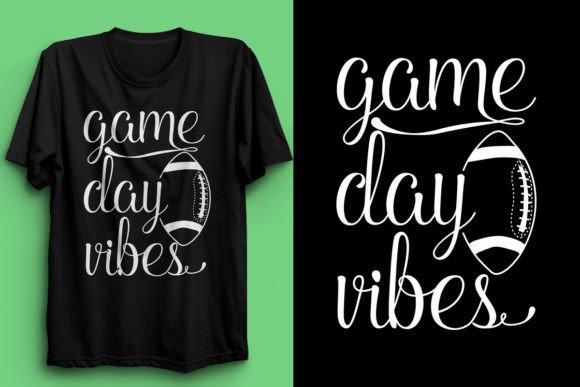 Game Day Vibes Football T-Shirt Design
