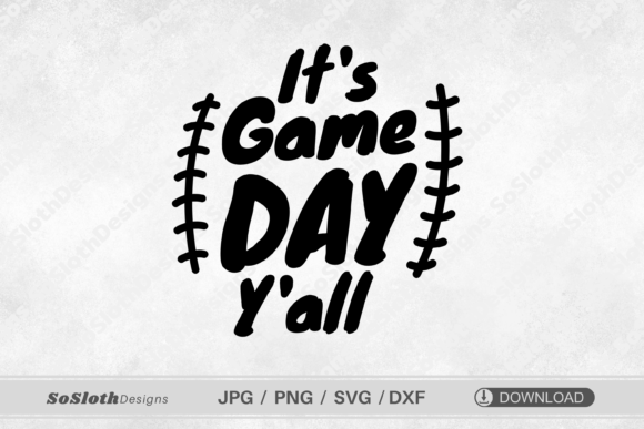 It's Game Day Y'all SVG: A Versatile Football Design for Creative Projects