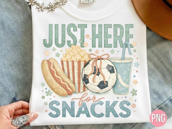Just Here for Snacks Soccer Game PNG