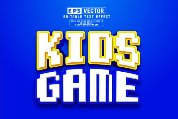 Kids Game 3D Editable Text Effect Vector β A Practical Tool for Creative Projects