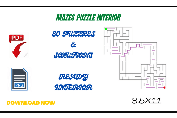 Maze Game Solutions1: A Ready-to-Use Interior for Kids’ Puzzle Books