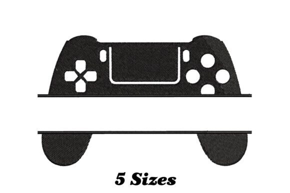 Personalize Your Style with the Video Game Controller Name Frame Embroidery Design