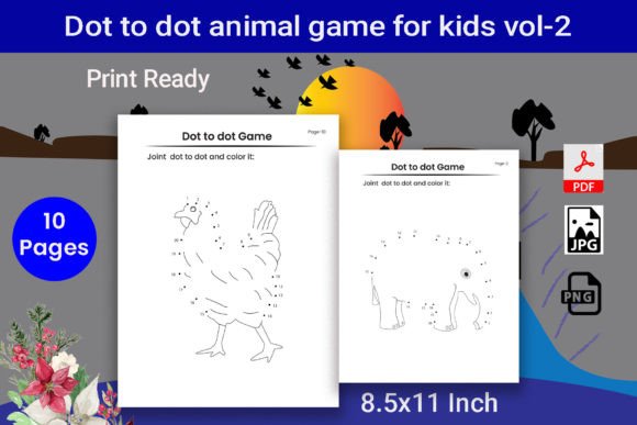 Print Ready Animal Dot to Dot Game: A Versatile Educational Tool for Kids