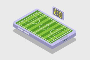 Smartphone Soccer Game Isometric Vector: A Versatile Design Asset for Modern Visual Projects