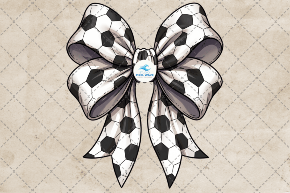 Soccer Coquette Bow Game Day PNG Design