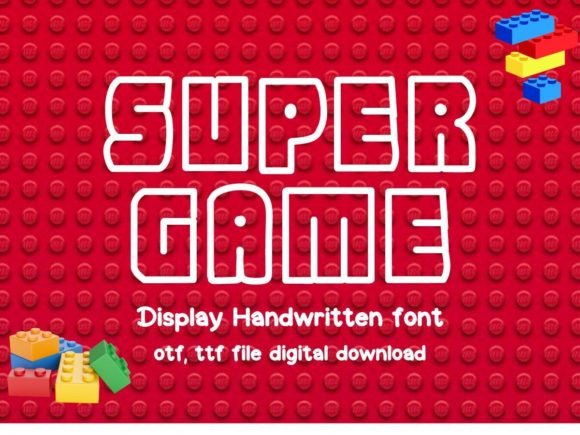 Super Game: A Playful Font for Creative Digital and Print Projects