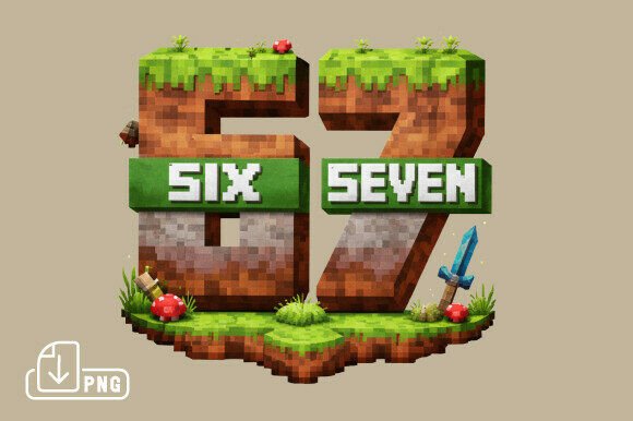 Trending Six Seven Meme Game Boys Kids P: A Bold Design Asset